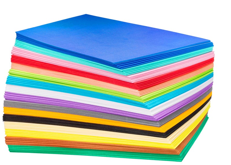 Ader Products 80 Pack EVA Foam Handicraft Sheets (6 x 9 Inches) Colorful Crafting Sponge Paper for Classroom Art and Craft DIY Projects | Thick and Soft Paper 16 Colors - Image 4